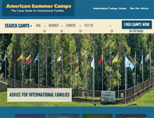 Tablet Screenshot of americansummercamps.com